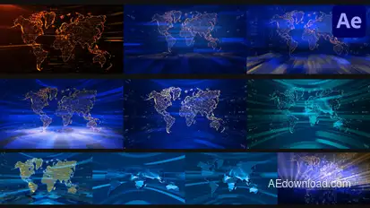 Backgrounds For News for After Effects Elements template preview