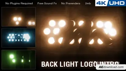 Backlight Logo Intro Logo Stings template preview