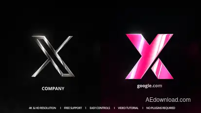 Backlight Reveal Logo Stings template preview