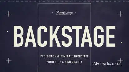 Backstage Video Displays template preview