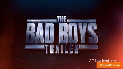 BAD BOYS Trailer Openers template preview