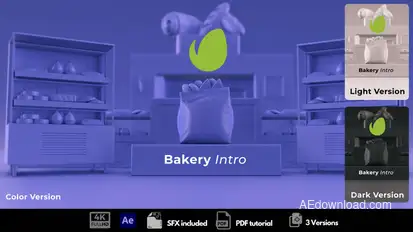 Bakery Intro Logo Stings template preview