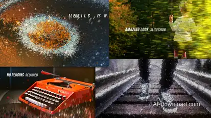 Ball Particles Slideshow  Video Displays template preview