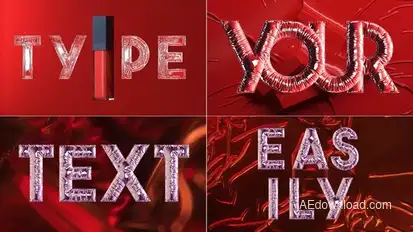 Balloon Alphabet Titles template preview