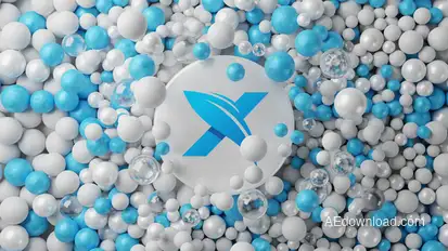 Balls Logo Reveal 3D Logo Stings template preview