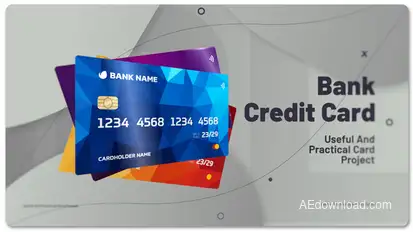 Bank Credit Card Product Promo template preview