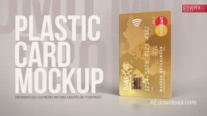 Bank Credit Card Mockup Product Promo template preview