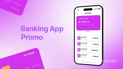Banking App Promo Openers template preview