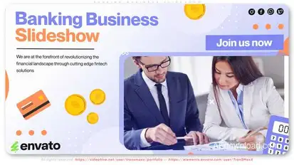 Banking Business Slideshow Openers template preview