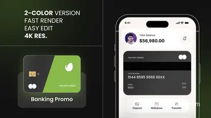 Banking Promo Product Promo template preview