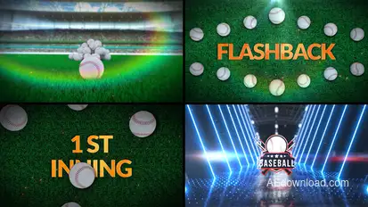 Baseball Bumper 6 (3-Bumpers) Logo Stings template preview