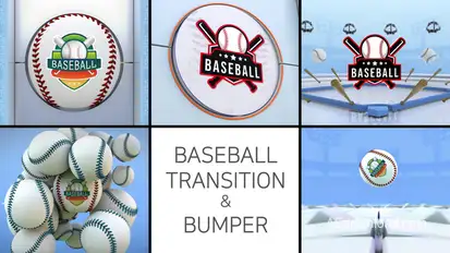 Baseball Logo Transition & Bumper Elements template preview