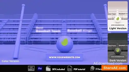 Baseball Opener Openers template preview