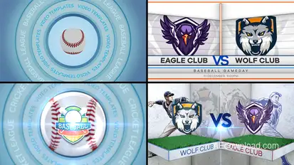 Baseball VS 2 Logo Stings template preview