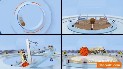 Basketball Logo Reveal 5 Logo Stings template preview