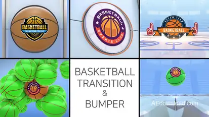 Basketball Logo Transition & Bumper Elements template preview