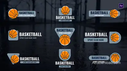 Basketball Titles After Effects Product Promo template preview