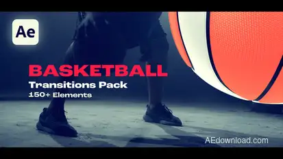 Basketball Transitions Elements template preview