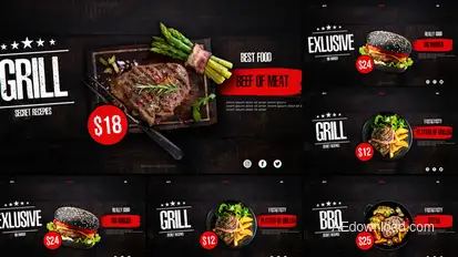 BBQ  // Food Menu  // Barbecue Product Promo template preview