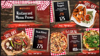 BBQ Menu - Restaurant Promo Product Promo template preview