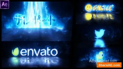 Beam Teleport Logo Reveal Logo Stings template preview