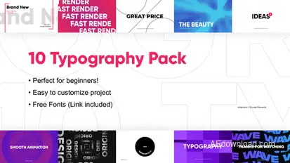 Beautiful Typography Pack | After Effects Titles template preview