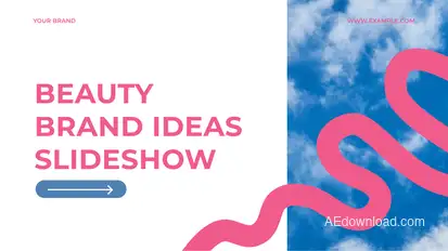 Beauty Brand Slideshow Video Displays template preview