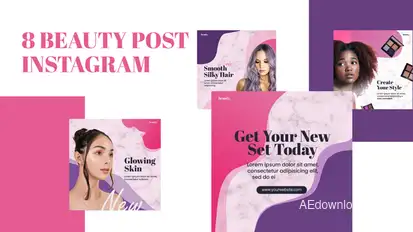 Beauty Post Instagram Product Promo template preview