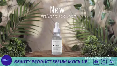 Beauty Product Serum Mock Up Product Promo template preview