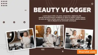 Beauty Vlogger Openers template preview