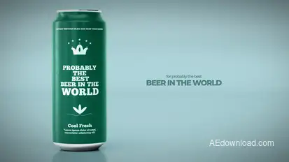 Beer Can Mock Up Openers template preview