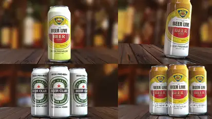 Beer Commercial Reveal Product Promo template preview