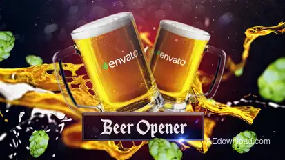 Beer Opener Product Promo template preview