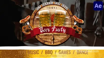 Beer Party for After Effects Elements template preview