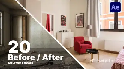 Dynamic Before & After Comparison – After Effects Template Video Displays template preview