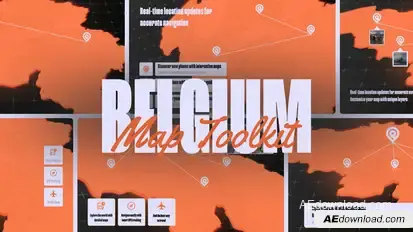 Belgium Map Toolkit Video Displays template preview