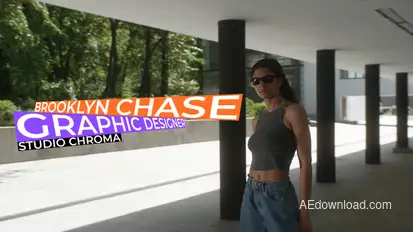 Bend Lower Thirds Elements template preview