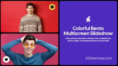 Bento Colorful Slideshow Openers template preview