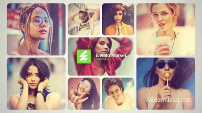 Split Screen Intro Logo Logo Stings template preview