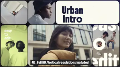 Bento Urban Intro Openers template preview