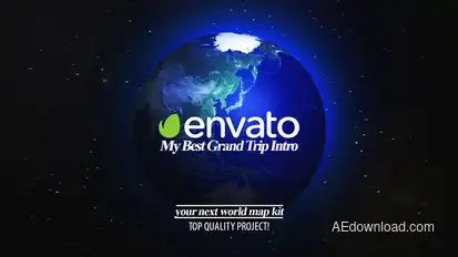 Best Grand Trip Intro | World Map Kit Openers template preview