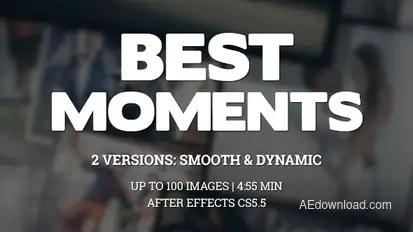 Best Moments Gallery Video Displays template preview