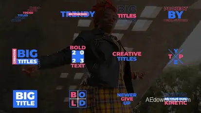 Big Bold Titles | AE Titles template preview