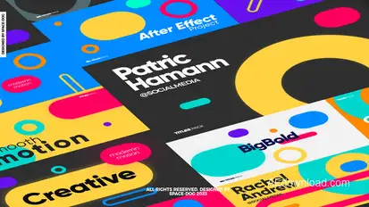 Big Bold Titles (extended) Titles template preview