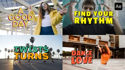 Colorful Comic Pop‑Style Titles Titles template preview