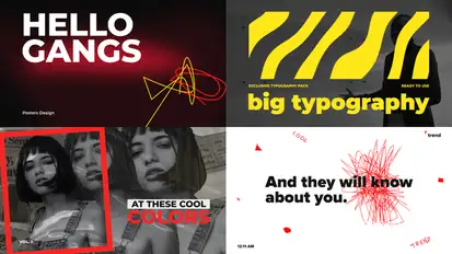 Big Bold Typography Titles template preview