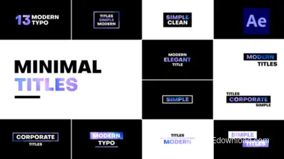 Big Clean Titles Titles template preview