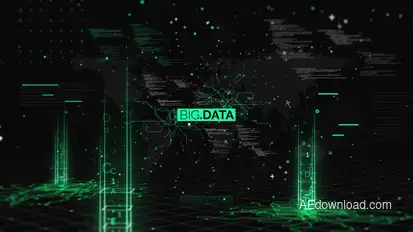 Big Data Trailer Titles template preview