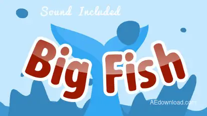 Big Fish Logo Stings template preview