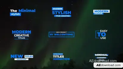 Big Modern Titles | AE Titles template preview